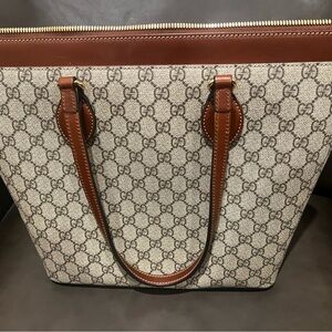 Gucci Brown and Cream Women's Bag